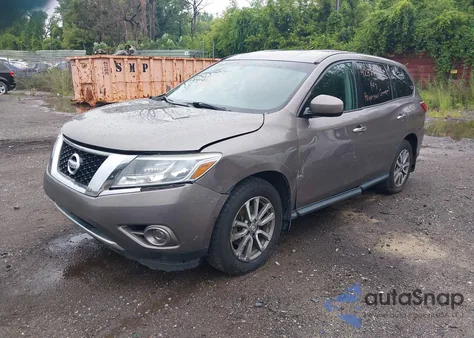 2013 Nissan Pathfinder S из США, поврежденный, VIN 5N1AR2MM4DC681590